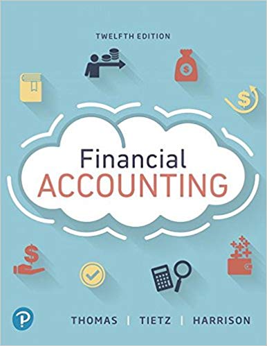 Financial Accounting, 12E C. William Thomas Wendy M. Tietz Walter T. Harrison, Jr Test Bank