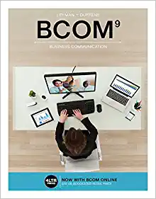 BCOM 9th Edition Carol M. Lehman, Debbie D.DuFrene Instructor Manual