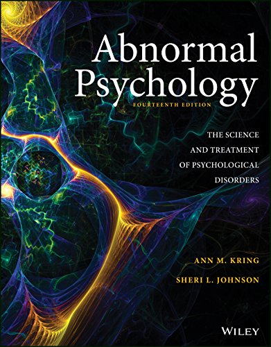 Abnormal Psychology 14th Edition Kring Johnson Instructor Solution Manual
