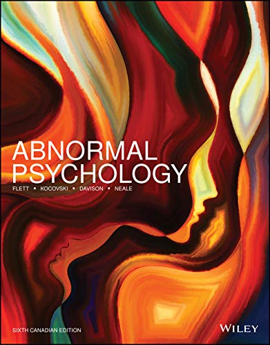 Abnormal Psychology 6th Canadian Edition Gordon L. Flett Instructor's Manual