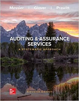 Auditing & Assurance Services 11e William Messier Steven Glover Douglas Prawitt Instructor Solution Manual