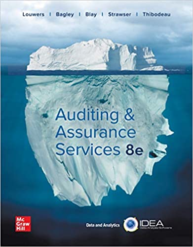 Auditing & Assurance Services 8th Edition By Timothy Louwers and Penelope Bagley and Allen Blay and Jerry Strawser and Jay Thibodeau 2020 Test Bank