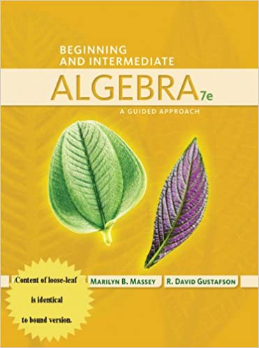 Beginning and Intermediate Algebra A Guided Approach 7th Edition Rosemary Karr Marilyn Massey R. David Gustafson Test Bank
