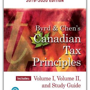 Canadian Tax Principles, 2019-2020 Edition Clarence Byrd, Ida Chen, Instructor Solution manual
