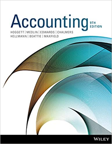 Accounting 9th Edition Hoggett Edwards Medlin Chalmers Hellmann Beattie Maxfield 2014 Solution Manual