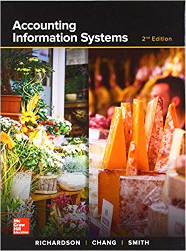 Accounting Information Systems, 2e Vernon J. Richardson, C. Janie Chang, Rodney Smith Test Bank