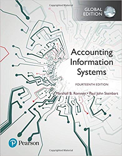 Accounting Information Systems, Global Edition, 14E Marshall B. Romney, Paul J. Steinbart Test Bank