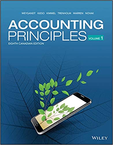 Accounting Principles, Volume 1+2, 8th Canadian Edition Weygandt, Kieso, Kimmel, Trenholm, Warren Novak Test Bank