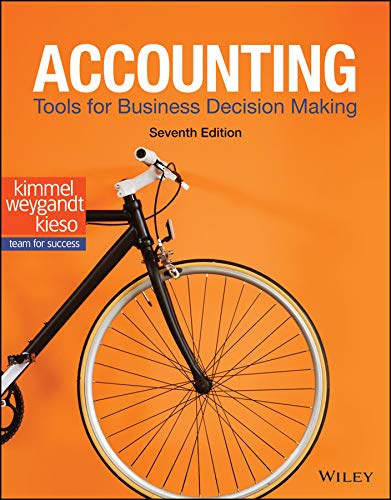 Accounting Tools for Business Decision Making 7th Edition Kimmel, Weygandt Kieso 2019 Instructor Solution Manual