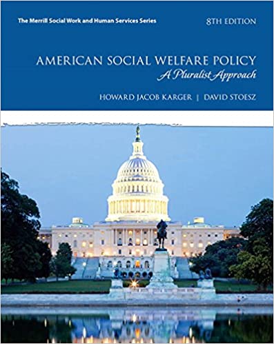 American Social Welfare Policy A Pluralist Approach, 8th Edition Howard Jacob Karger, David Stoesz, IM w Test Bank