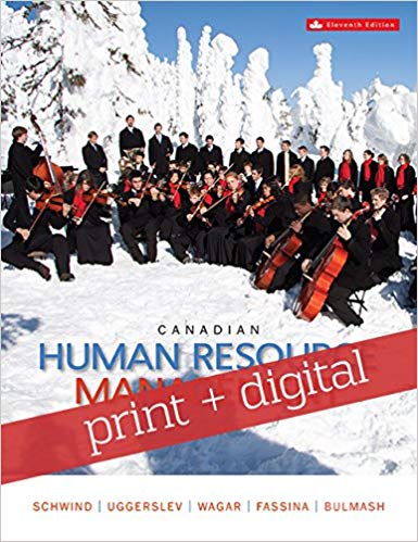 Canadian Human Resource Management  11e Hermann Schwind, Instructor Solution Manual