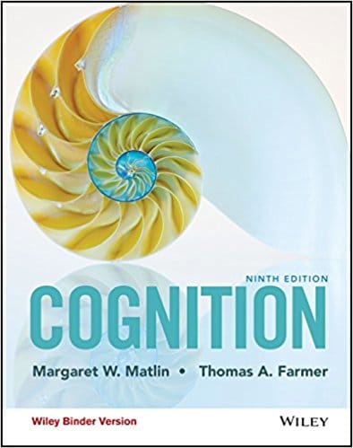 Cognition, Binder Ready Version, 9th Edition Matlin, Farmer  Test Bank