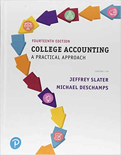 College Accounting A Practical Approach 14th Edition Jeffrey Slater Mike Deschamps Instructor Solution Manual