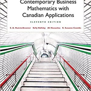 Contemporary Business Mathematics with Canadian Applications 11E S. A. Hummelbrunner Instructor's Solutions Manual