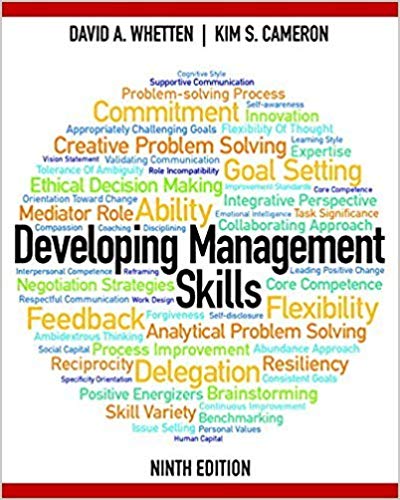 Developing Management Skills, 9E David A. WhettenKim S. CameronI Test Bank