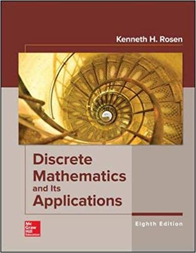 Discrete Math and Its Applications, 8e Kenneth H. Rosen, Test Bank
