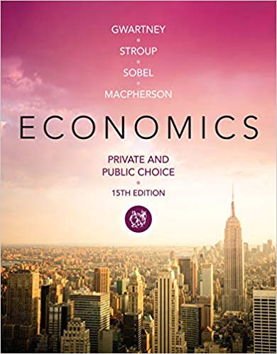 Economics Private and Public Choice, 15th Edition James D. Gwartney, Richard L. Stroup, Russell S. Sobel, David A. Macpherson Test Bank