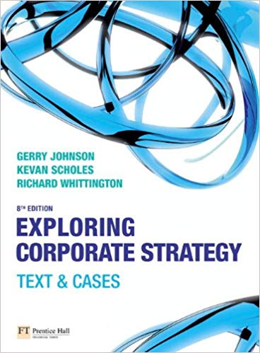Exploring Corporate Strategy Text & Cases , 8E Gerry Johnson ,Kevan Scholes ,Richard Whittington Test Bank