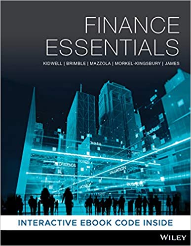 Finance Essentials Kidwell, Brimble Mazzola Morkel-Kingsbury James Solution Manual