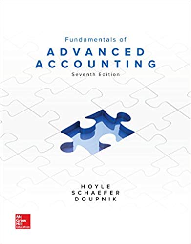 Fundamentals of Advanced Accounting, 7e B. Hoyle, F. Schaefer, S. Doupnik, Test Bank