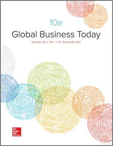 Global Business Today, 10e Charles Hill, Thomas Hult, Instructor SOlution Manual