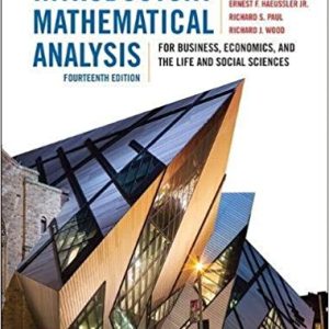 Haeussler Introductory Mathemat_c14, 14E Ernest F Haeussler, Richard S. Paul, Richard J. Wood, Test Bank