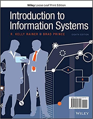 Introduction to Information Systems, 8th Edition Rainer, Prince 2020 Test Bank
