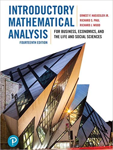 Introductory Mathematical Analysis for Business, Economics, and the Life and Social Sciences, 14e Richard S. Paul  Richard J. Wood  Richard J. Wood Test Bank