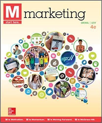 M Marketing, 4e Dhruv Grewal, Michael Levy Test Bank