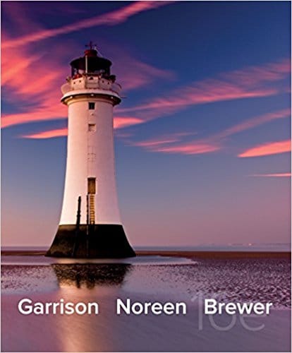 Managerial Accounting, 16e  Garrison, Noreen, Brewer,  Instructor solution Manual