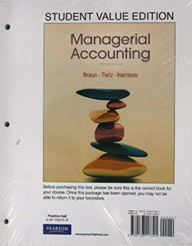 Managerial Accounting, 2e Middle East Garrison, Noreen, Brewer, Mardini,  Test Bank