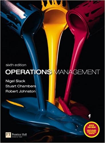 Operations Management, 6E Nigel Slack, Stuart Chambers Robert Johnston,test bank pdf
