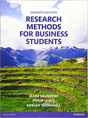 Research methods for business students, 7e Saunders , Lewis, N.K. Saunders , Thornhill Instructor solution manual