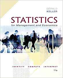 Statistics for Management and Economics 11th Edition Gerald Keller Solution Manual