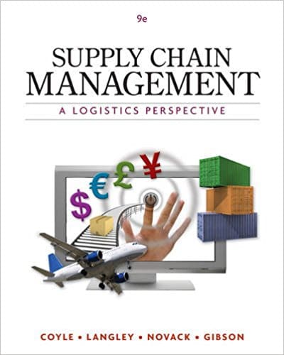 Supply Chain Management A Logistics Perspective, 9e nJohn J. Coyle, C. John Langley, Jr., Robert A. Novack, Brian J. Gibson Test Bank