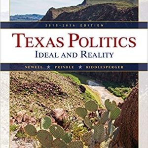 Texas Politics 2015-2016, 13th Edition Charldean Newell, David F. Prindle Test Bank